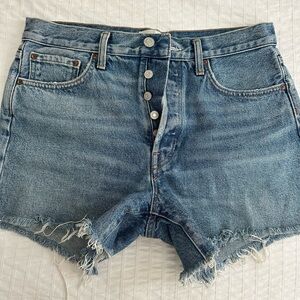 Agolde Parker Long cutoff shorts